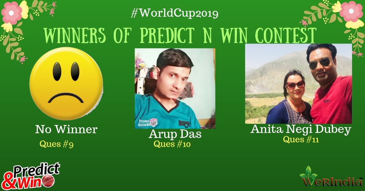 WC2019 Q#9,#10 & #11